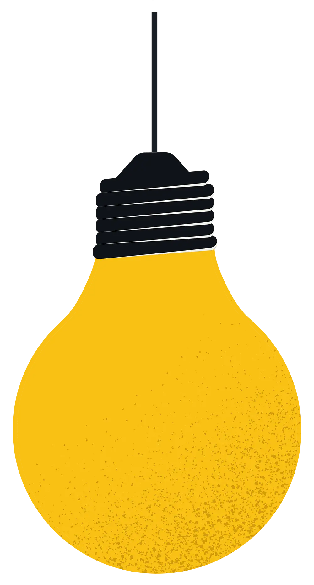 yellow light bulb